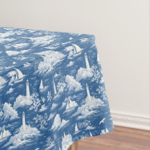 Blue Nautic Toile