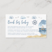 Blue Nautical Ahoy Es ist ein Kinderbuch für Babyd Begleitkarte (Vorderseite)