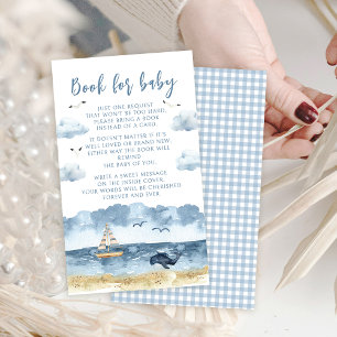 Blue nautical Ahoy ist ein Kinderbuch für Babydusc Begleitkarte