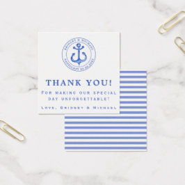Blue Nautical Anchor - Nautical Wedding Vielen Dan