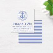Blue Nautical Anchor - Nautical Wedding Vielen Dan (Schreibtisch)