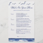 Blue Nautical Coastal Sea Was ist auf dem Handyspi (Vorderseite)