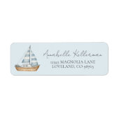 Blue Nautical Return Address (Vorne)