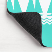 Blue Nautical Sailboat Coasters Stripes Mousepad (Ecke)