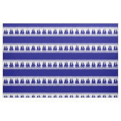 Blue Nautical Sailboat Coasters Stripes Stoff (Fat Quarter (45,7 x 55,9 cm))