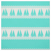 Blue Nautical Sailboat Coasters Stripes Stoff (Muster)