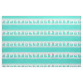 Blue Nautical Sailboat Coasters Stripes Stoff (Fat Quarter (45,7 x 55,9 cm))