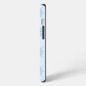 Blue Nautical Sailing Compass iPhone Hülle (Linke Seite)