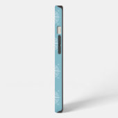 Blue Nautical Sailing Compass iPhone Hülle (Linke Seite)