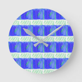 Blue Nautical Theme Wall Clock Runde Wanduhr