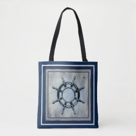 Blue Nautical Themed Tasche