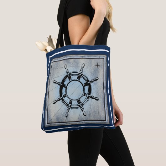Blue Nautical Themed Tasche (Von Nahem)