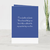 Blue Nautical Wedding Programme (Rückseite)