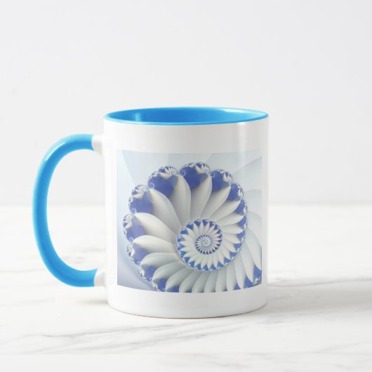 Blue Nautilus Tasse (Links)