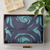 Blue Navy Blue Rose Blume Seidenpapier (Geschenk)