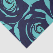 Blue Navy Blue Rose Blume Seidenpapier (Detail)