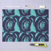 Blue Navy Blue Rose Blume Seidenpapier (Handwerk)