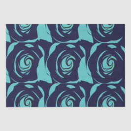 Blue Navy Blue Rose Blume Seidenpapier