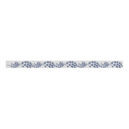 Blue Navy Botanical Ripsband