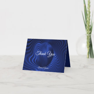 Blue Navy Decoration Dankeschön Card Dankeskarte