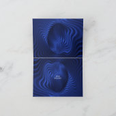 Blue Navy Decoration Dankeschön Card Dankeskarte (Innenseite)