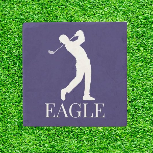 Blue Navy Golf EAGLE Steinuntersetzer