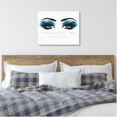 Blue Navy Makeup Artist Beauty Lashes Leinwanddruck (Insitu (Schlafzimmer))