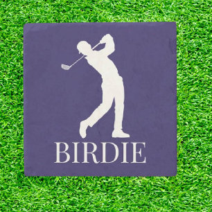 Blue Navy Man BIRDIE Steinuntersetzer