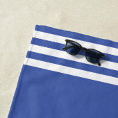 Blue Navy Nautical Anchor Yacht Club segelt Whale Strandtuch (Beispiel)