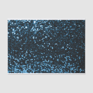 Blue Navy Spark Glitzer Sweet 16. Bride Seidenpapier