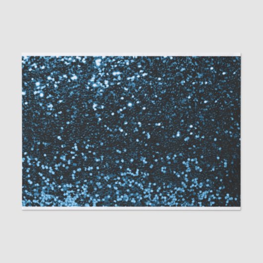 Blue Navy Spark Glitzer Sweet 16. Bride Seidenpapier (Vorderseite)