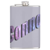 Blue Nebula Connor Name, Flachmann (Vorderseite)