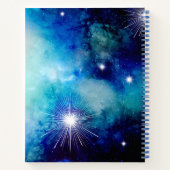 Blue Nebula Note Book Journal Sketchbook Notizbuch (Rückseite)