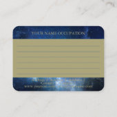 Blue Nebula Sri Yantra - Visitenkarte (Rückseite)