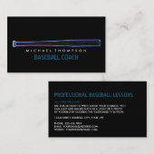 Blue Neeball Baseball Bat, Baseball Player, Busbus Visitenkarte (Vorne/Hinten)