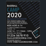 Blue Neon Baseball Bat, Baseball Camp Werbung Flyer<br><div class="desc">Blue Neon Baseball Bat,  Baseball Camp Werbe-Flyer von der Business Card Store.</div>