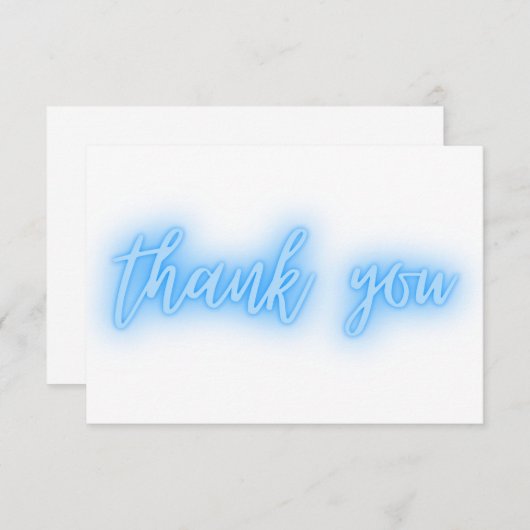 Blue Neon Danke Ihnen Trendy (Vorne/Hinten)