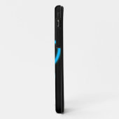 Blue Neon Dog Paw Print Case-Mate iPhone Hülle (Hinten/Links)