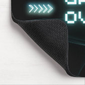 Blue Neon Game Over Mousepad (Ecke)