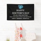 Blue Neon National oder International Doctor Day Banner (Insitu)
