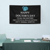 Blue Neon National oder International Doctor Day Banner (Messeveranstaltung)