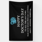 Blue Neon National oder International Doctor Day Banner (Vertikal)