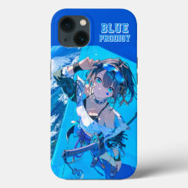 Blue Neon Prodigy Tokyo Cyberpunk Anime Impact Case-Mate iPhone Hülle