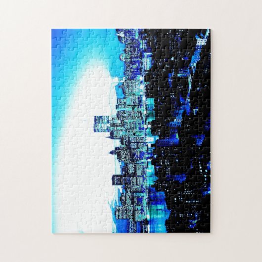 Blue New York Art Puzzle (Vertikal)