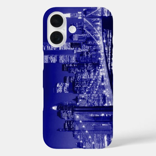 Blue New York City Case-Mate iPhone Hülle (Rückseite)
