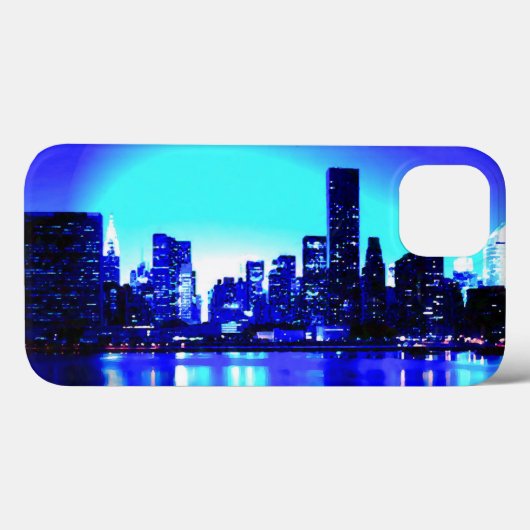 Blue New York City Case-Mate iPhone Hülle (Rückseite (Horizontal))