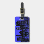 Blue New York City Gepäckanhänger (Vorderseite vertikal)