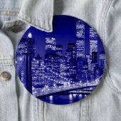 Blue New York City Night Button (Beispiel)