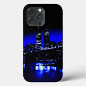 Blue New York City Night Case-Mate iPhone Hülle (Rückseite)