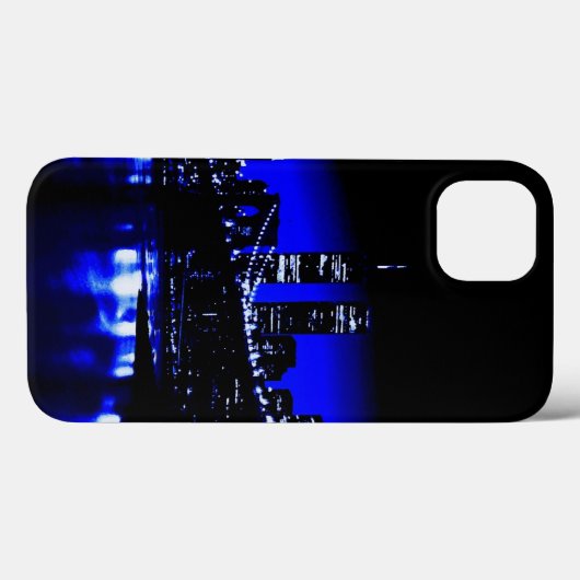 Blue New York City Night Case-Mate iPhone Hülle (Rückseite (Horizontal))
